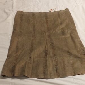 Chic Olsen Europe Tan A-Line Skirt